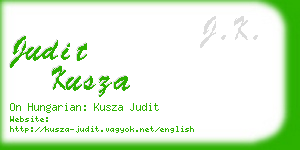 judit kusza business card